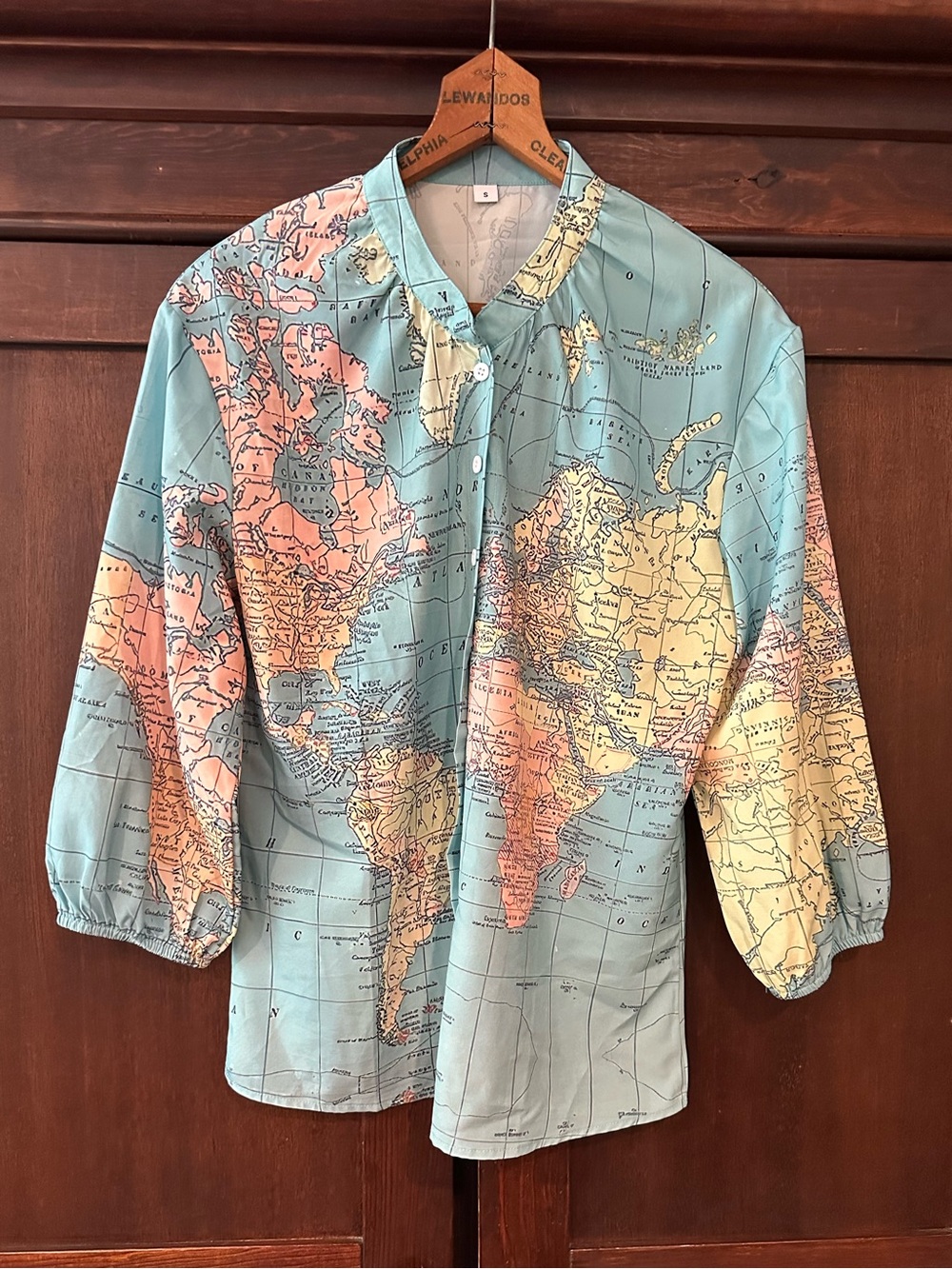 Unique Globe Blouse • button down shirt • women’s top